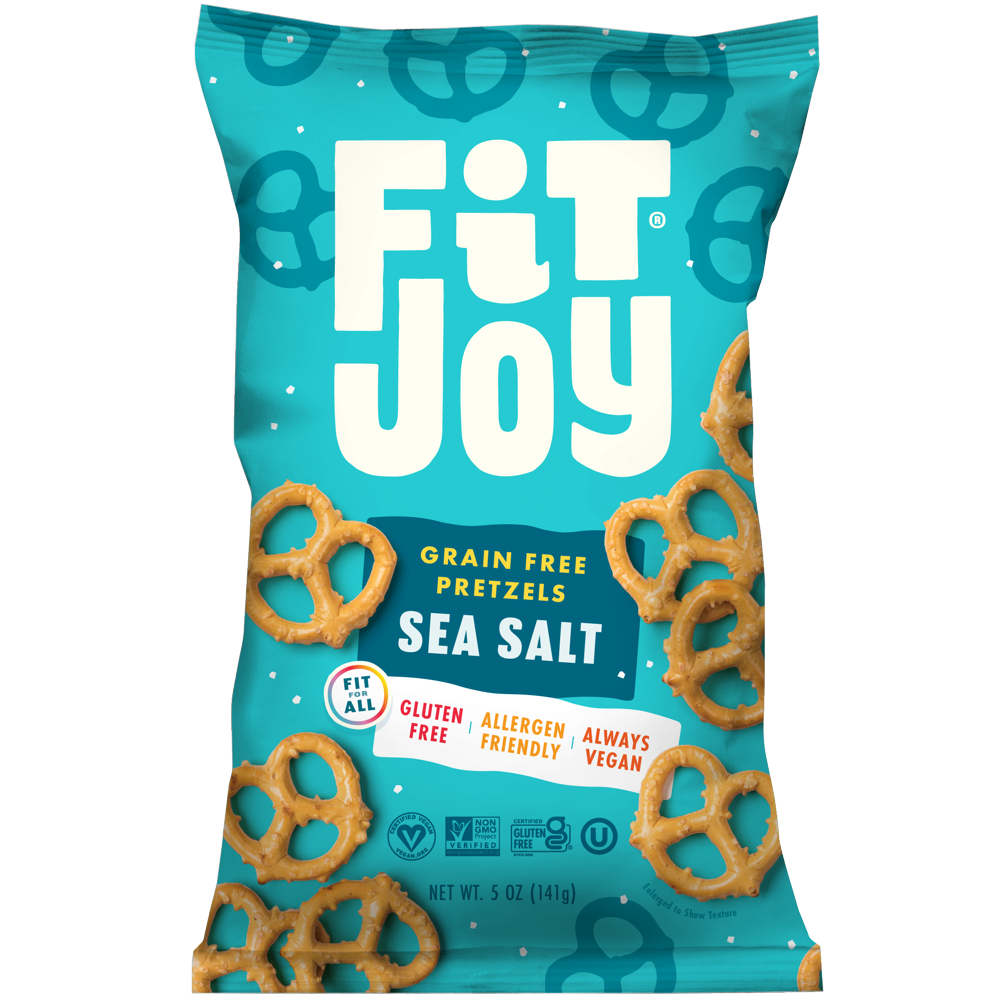 FITJOY Grain Free Sea Salt Pretzels, 5oz