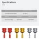 thumbnail image 4 of Sidaley 1 par de aleación de aluminio control remoto balancín piezas desmontables palos Joystick reemplazo para Mini 3 Pro Accesorios para aéreos Tipo 1, 4 of 6