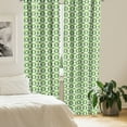 thumbnail image 2 of Ambesonne Green Curtains, Circles of Various Tones, Pair of 28"x63", Green Cream, 2 of 5