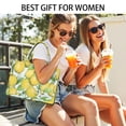 thumbnail image 5 of Large Capacity Tote Bag,Yellow Lemon Fruit Flowers LightBlue Pattern Handbag Fashion Luxury Tote Bag,15.7"x13"x 5.1" Inches,Laptop Compatible, 5 of 6