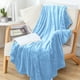 thumbnail image 5 of Frazada Manta de franela azul,manta suave de terciopelo polar para sofá o cama,manta decorativa ligera a cuadros para todas las estaciones (1 pieza) Rkxzt, 5 of 9
