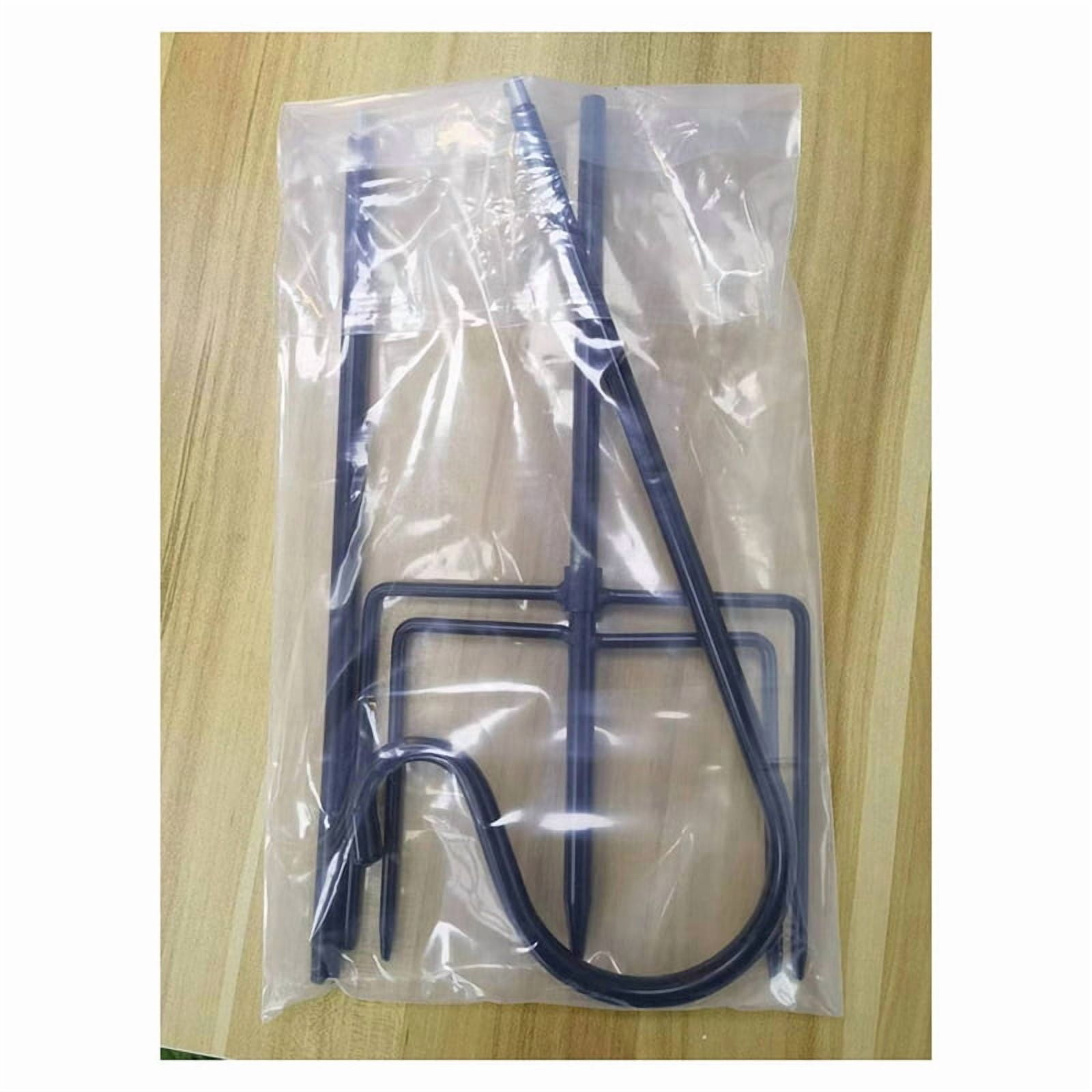 3pcs 48inch Outdoor Shepherd'S Hook, Heavy Duty Bird Feeder Post for Hanging Lanterns, Bird Feeders with 5-Foot Base