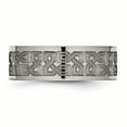 thumbnail image 3 of Titanium Flat 8mm Laser Design Polished Band, 3 of 6