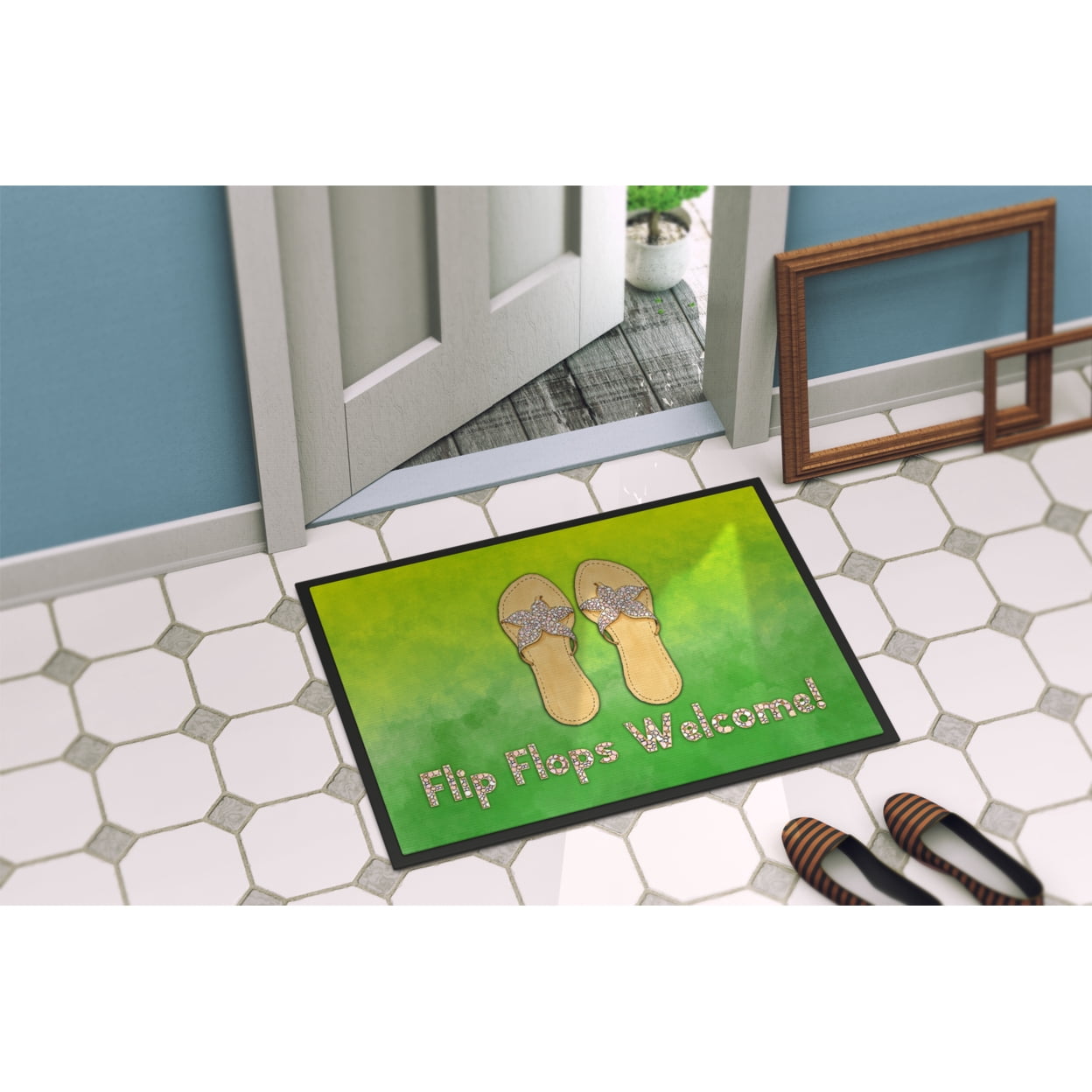 Flip Flops Welcome Door Mat