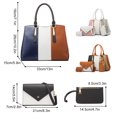 thumbnail image 4 of Bolso de mano de moda Sonducket 4 unids/set blanco gran capacidad, 4 of 6