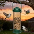 thumbnail image 5 of Lttoisl Hanging Bird Feeder, 9.45 in Tall Metal Wire Grid, Easy-Fill Design for Wild Birds, Perfect for Gardens and Patios, 5 of 6