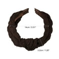 thumbnail image 2 of Unique Bargains 1Pc Cute Makeup Headband Puffy Spa Fabric Coffee Headband for Washing Face, 2 of 7
