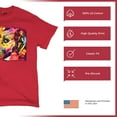 thumbnail image 4 of Tee Hunt Colorful Pit Bull T-Shirt Dog Wags Its Tail with Its Heart Men's Tee, Red, Medium, 4 of 5
