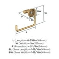 thumbnail image 6 of Amerock Arrondi Champagne Bronze Open Towel Ring, 6 of 8