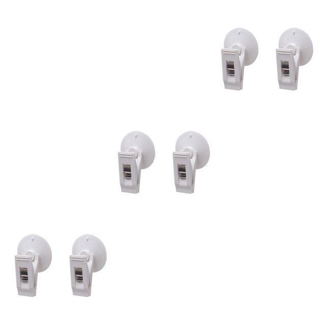 Kenally 2 uds Clips para ventana de coche montados 200G Clips de succión para ventana soportes de ventosa extraíbles para coche, blanco Type1 NO1