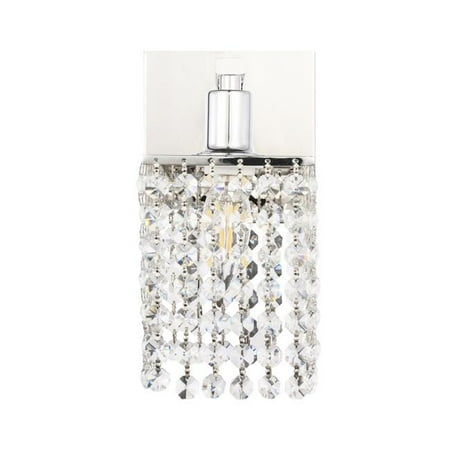 

Phineas 1 Light Chrome & Clear Crystals Wall Sconce