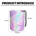 thumbnail image 3 of Honeii Purple Sparkling Butterfly Print Waterproof Car Trash Can,Waterproof Portable Collapsible Trash Can,Garbage Container fits Most Cars,SUVs,and Trucks, 3 of 7