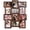 Vintage Brown, variant on 12 Opening Collage Picture Frame Holds Twelve 4x6 Inch Photos, Horizontal & Vertical Wall Mount Gallery Photo Frame for Home Wall Decor, Black
