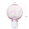 thumbnail image 6 of Mainstays 10-Count Indoor Outdoor Iridescent Warm White LED G40 Globe Lights with White Wire, 6 of 7