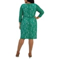 thumbnail image 2 of Kasper Womens Plus Laurissa Gathered Lace Sheath Dress, 2 of 2
