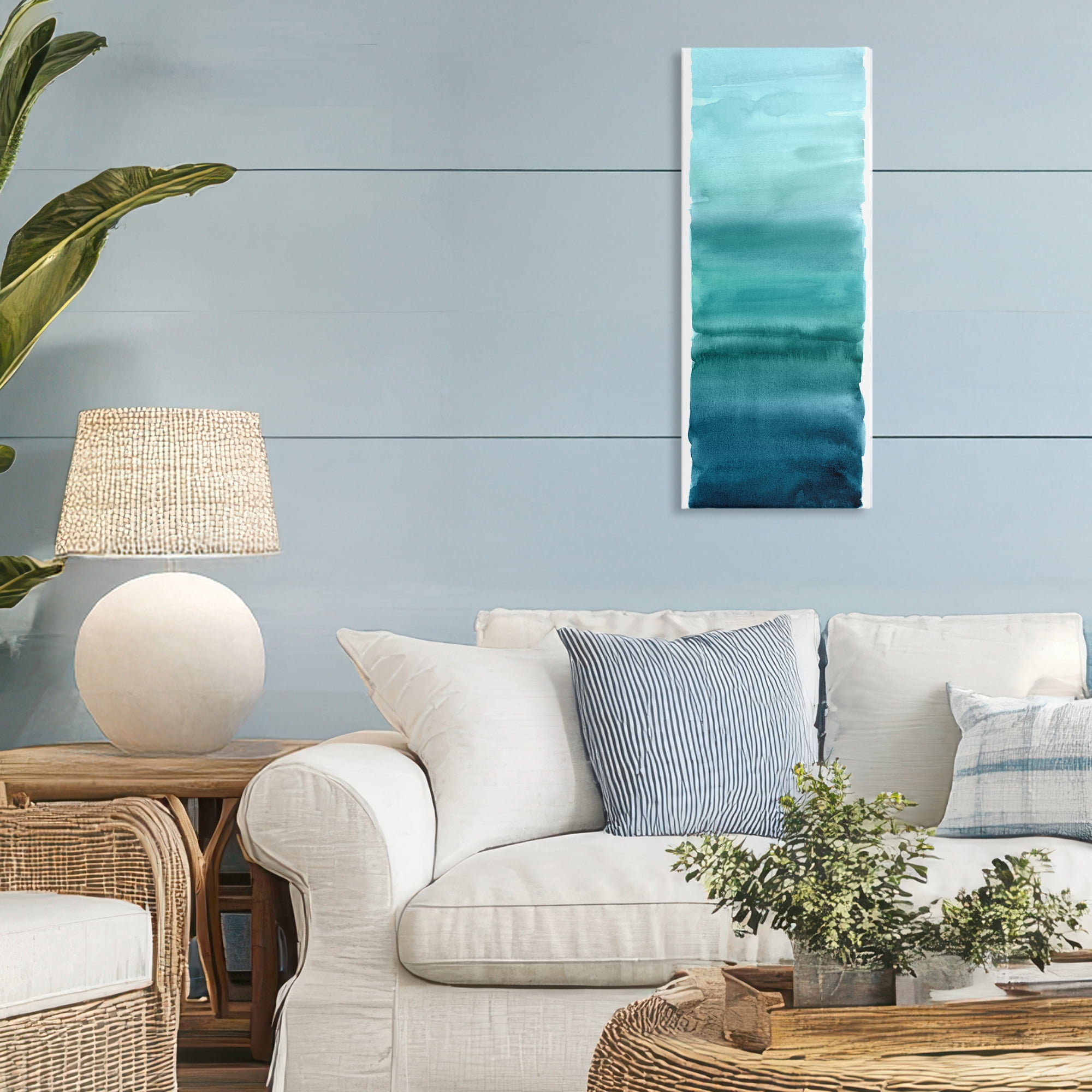 Stupell Industries Cerulean Blend Gradient Canvas Wall Art, design by Allie Corbin
