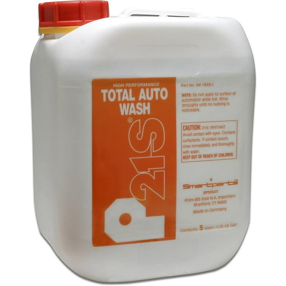 P21S 13005L Auto Wash Canister, 5 L, White Orange, 169 Fl Oz (Pack of 1)