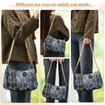 thumbnail image 4 of FORMRS Womens Shoulder Bag with Chain Strap Clutch Purse Cute Tote Handbag, Elegant Hexagon Pattern, 4 of 7