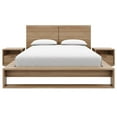 thumbnail image 1 of Audrey 4 Piece Bedroom Set with Headboard, Slatted Bedframe, 2 Nightstands, 1 of 5