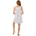 thumbnail image 4 of Aria Women's 100% Cotton Sleeveless V-Neck 35" Chemise Nightgown, Sizes XS-5X, 4 of 4