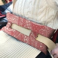 thumbnail image 3 of Vintage Fashion Seat Belt Pillow for Surgery Recovery - Soft Mastectomy Cushion, Ethnic Patterns, Double Straps for Secure Fit, 3 of 6