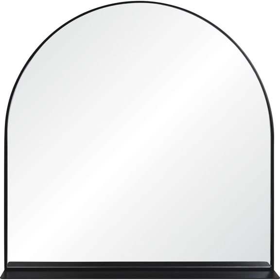 Signature Home Collection 35" Black Traditional Arch Framed Wall Mirror
