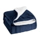 thumbnail image 2 of Sofa Vama Ropa de Cama Manta de piel de cordero de color liso, manta de franela doble, manta gruesa de invierno, manta de regalo for Navideño, 2 of 4