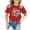 Red, variant on Toddler Girls Short Sleeve T-Shirts Crewneck Tops Cute Printed T Shirt Top Size 2-3T ,Orange
