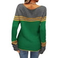 thumbnail image 3 of cyber and Monday Deals Clearance BUIgtTklOP Sweater for Women Clearance Women's Striped Color-matching Pullover Sweater, 3 of 5