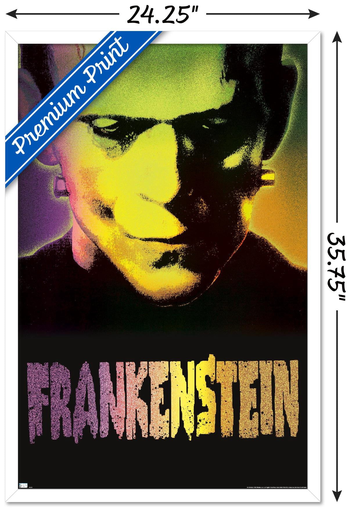 Frankenstein - Close-Up Wall Poster, 22.375" x 34" Framed