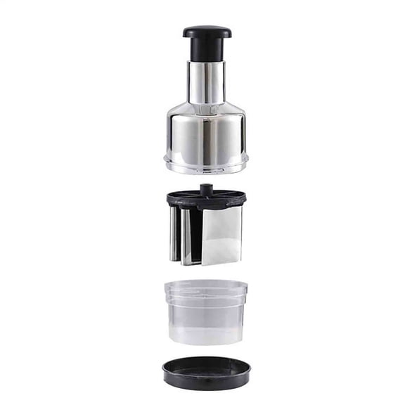 SLYNSHome Garlic Chopper,Stainless Steel Multi-functional Manual Garlic Press,Suitable For Mincing Garlic,Slicing Peppers And Onions Garlic Presses Kitchen Tools