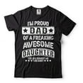 thumbnail image 2 of Mens Dad shirt Proud Dad Of A Freaking Awesome Daughter Shirt Father's Day Shirt Dad Daughter Shirt (Large Grey), 2 of 6