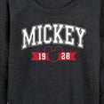 thumbnail image 3 of Mickey & Friends - Mickey 1928 Collegiate - Women's Lightweight French Terry Long Sleeve Shirt, 3 of 5