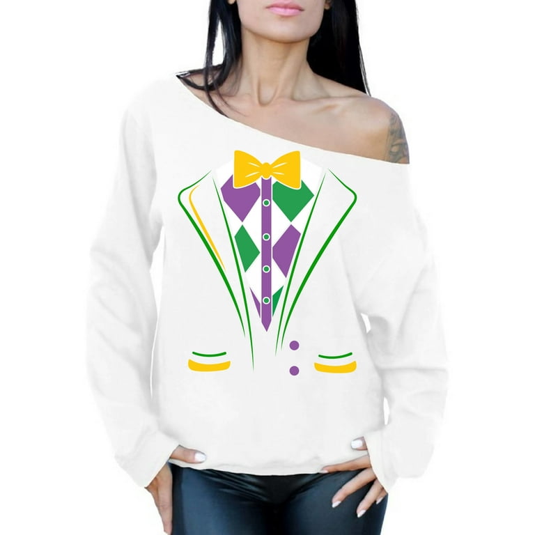 Off the shoulder sweatshirt walmart best sale