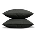 thumbnail image 3 of 2-Piece Outdoor Pillow Covers 18 x 18 inch Patio Decorative Square Throw Pillow Covers (18" x 18" Solid, Black), 3 of 6