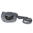 thumbnail image 5 of Bolsa de salida para hámster, portátil, transpirable, de franela gris, para mascotas pequeñas, conejillo de indias, ardilla, Chinchilla, 5 of 5