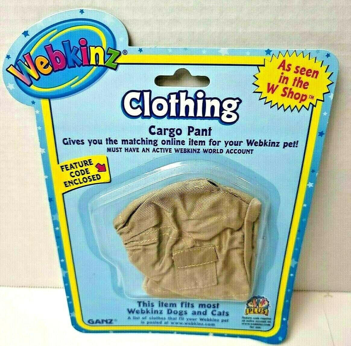 Webkinz Clothing Cargo Pant With Online Code From Ganz Plush 