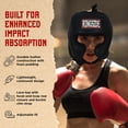 thumbnail image 2 of Casco de boxeo para competición de primera fila, bandera mexicana, talla XL, 2 of 9