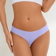 thumbnail image 2 of Panties for Women,Everyday Low Rise Sport Briefs Soft Comfortable Seamless Panty for,Womens Underwear,Purple,L, 2 of 5