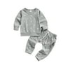 hirigin Babies Clothes Set Long Sleeve Pullover and Elastic Waist Pants