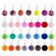 thumbnail image 3 of Juego de 30 llaveros con pompones de piel sintética para hacer tú mismo, accesorios para bolsos., 3 of 5