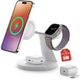 thumbnail image 2 of 3 in 1 Wireless Charging Station for Apple Device: Fast Charging Station for iPhone and Watch with MagSafe, Stable Charger Stand for iPhone 12-16 & iWatch & AirPods, 2 of 8
