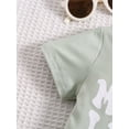 thumbnail image 6 of Musuos Baby Boy Summer 2 Piece Outfits, 6 12 18 24M 3T Round Neck Short Sleeve Letter Print Tops + Elastic Waist Shorts Set, 6 of 10