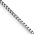 thumbnail image 2 of Avariah Diamonds Solid 14K White Gold 1.5mm Franco Chain - 18"- Made In Italy, 2 of 8