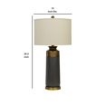 thumbnail image 5 of Benjara BM233484 29.5 in. Ceramic Table Lamp with 3 Way Rotary, Gray & Gold, 5 of 5