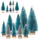 thumbnail image 4 of 28 piezas, mini árboles de nieve y escarcha de sisal, árboles de Navidad de plástico, adornos para árboles de fiesta de Navidad, 4 of 4