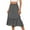 Dark Gray, variant on Kmdttou Plus Size Summer Dresses for Women 2025 Fashion Women‘s Solid Color Casual High Waist Tiered Skirts With Pockets Gift for Women on Clearance