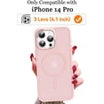 thumbnail image 2 of Magnetic for iPhone 13 Pro Case Compatible with MagSafe,[Military Grade Protection] Magnetic Phone Case Translucent Matte Anti-Scratch Shockproof Protective Case Cover White, 2 of 17