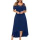 thumbnail image 3 of Vestido de talla grande para mujer, invitado de boda, cintura imperio, vestidos largos 2024, vestido largo elegante de verano con hombros descubiertos, 3 of 5