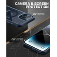 thumbnail image 4 of SupCase Unicorn Beetle MAG Slim Clear - Back cover for cell phone - MagSafe compatibility - polycarbonate, polymer, thermoplastic polyurethane (TPU) - blue - for Apple iPhone 15 Pro, 4 of 9